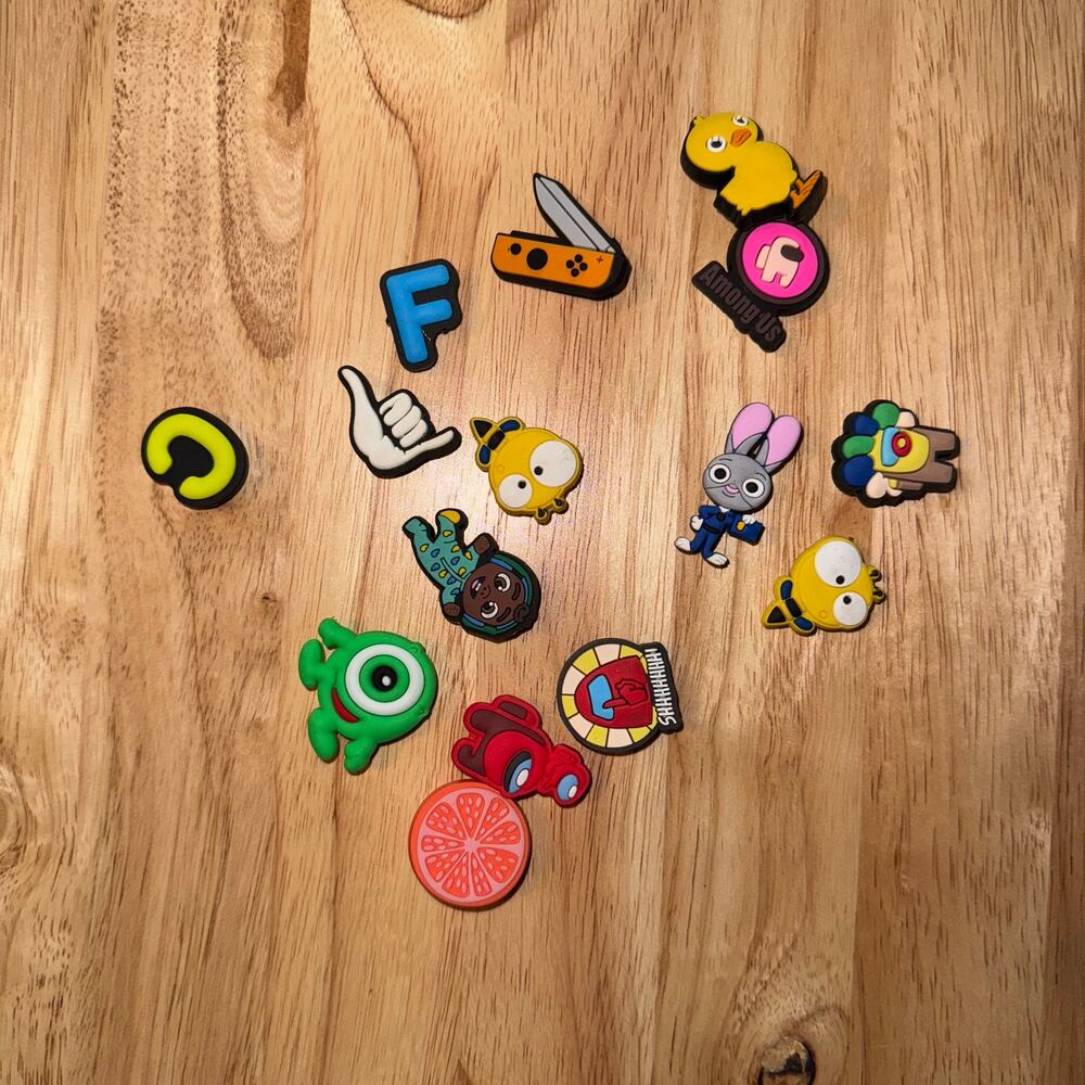 15 pcs‎ Assortment Jibbitz Shoe Charms for Croc